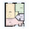 1 Bedroom at Bellefonte Mews - Floor Plan 1 Bedroom in Bellefonte, Pa | Bellefonte Mews | Property Management, Inc.